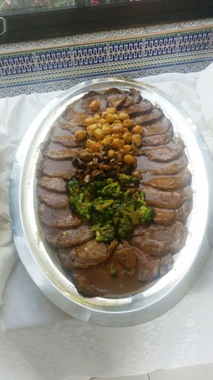 Roti de veau (avec légumes)